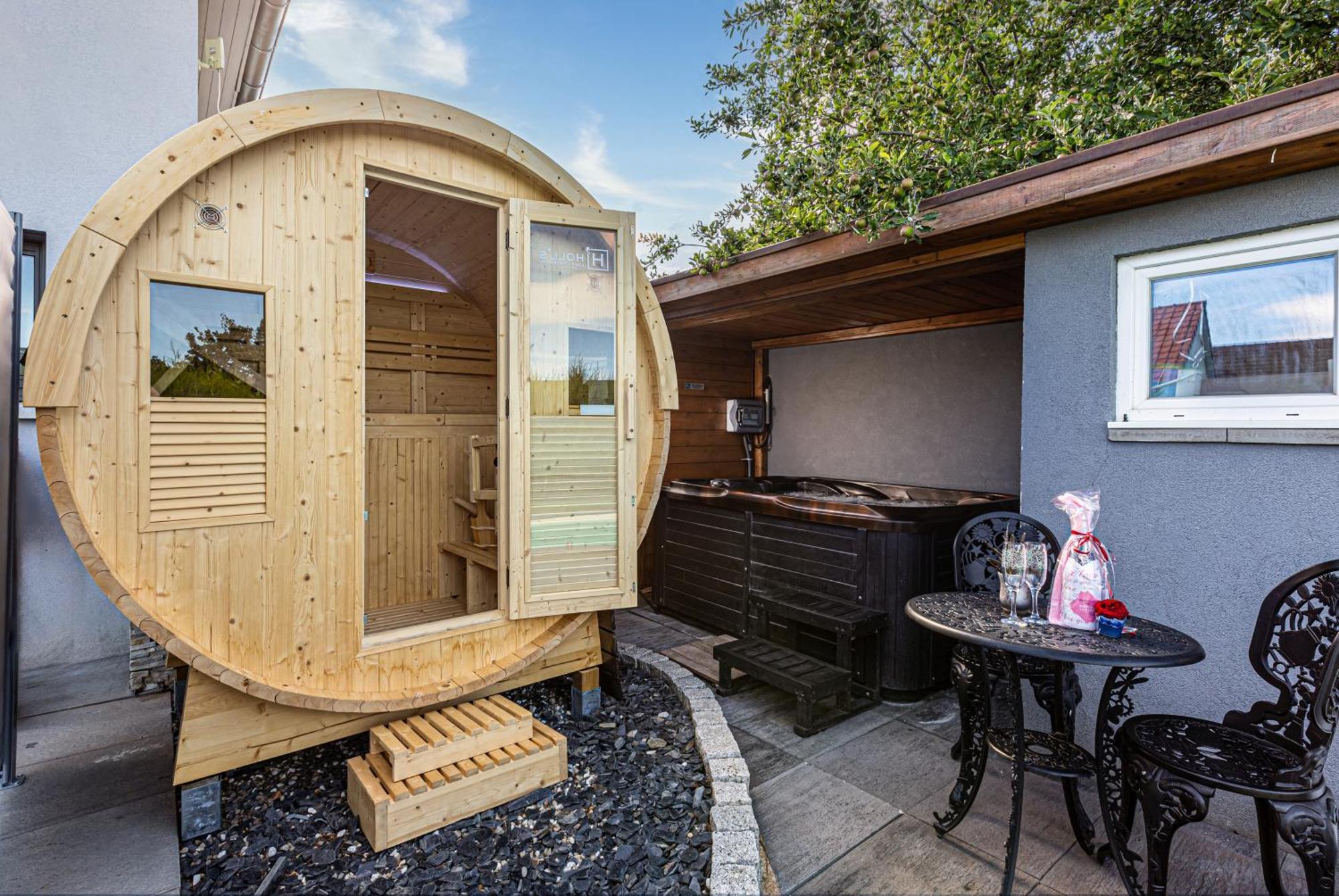 Gites Spa Strasbourg - Studio Romantique, Jacuzzi, Sauna, Terrasse Privee Furdenheim Exteriör bild
