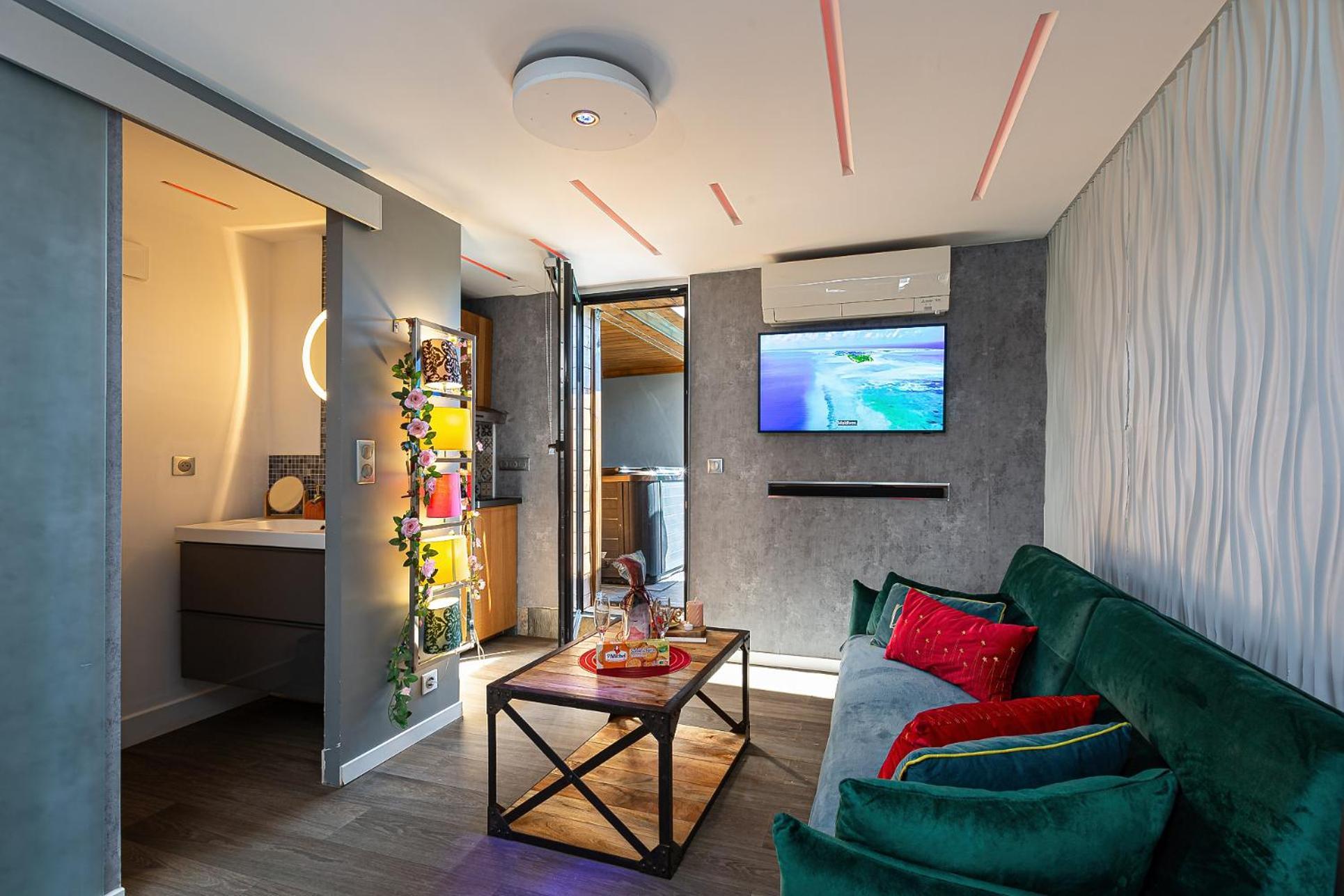 Gites Spa Strasbourg - Studio Romantique, Jacuzzi, Sauna, Terrasse Privee Furdenheim Exteriör bild