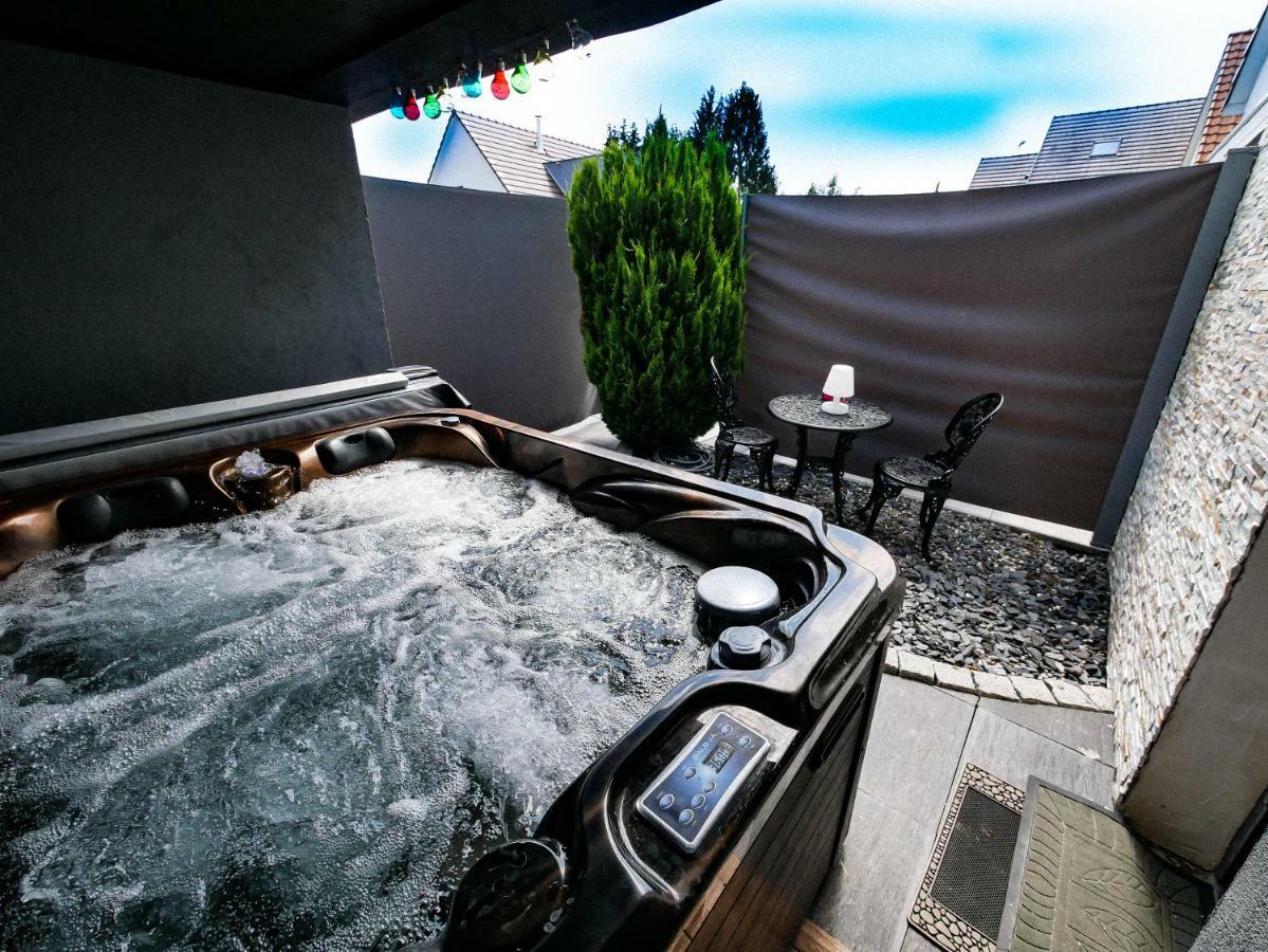 Gites Spa Strasbourg - Studio Romantique, Jacuzzi, Sauna, Terrasse Privee Furdenheim Exteriör bild